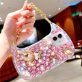 Rhinestone & Bear Decor Bag Design Diamond Phone Case