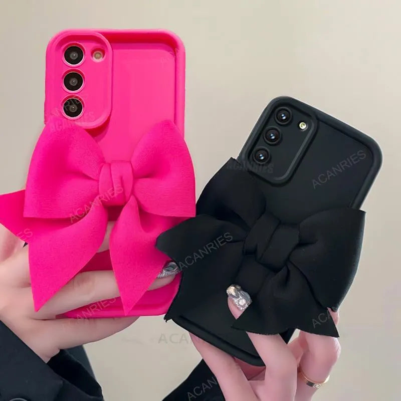 Cute 3D Bow Silicone Case