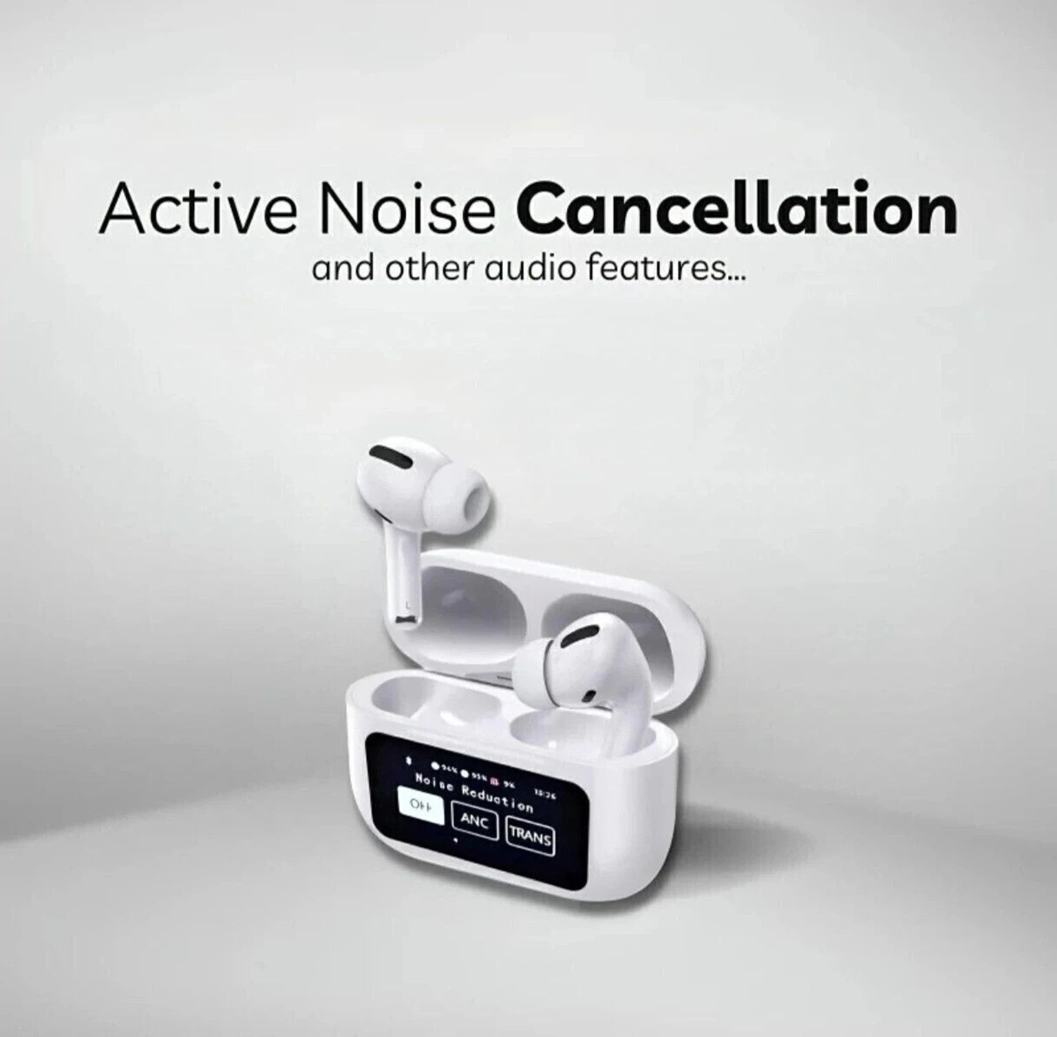 Airbuds pro with Display with LED Touch Screen Bluetooth